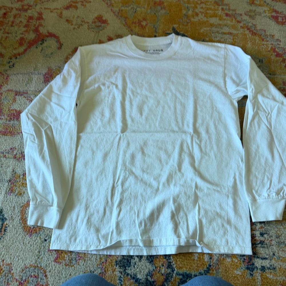 Lady Gaga Joanne World Tour White Long Sleeve Graphic T-Shirt Mens Medium